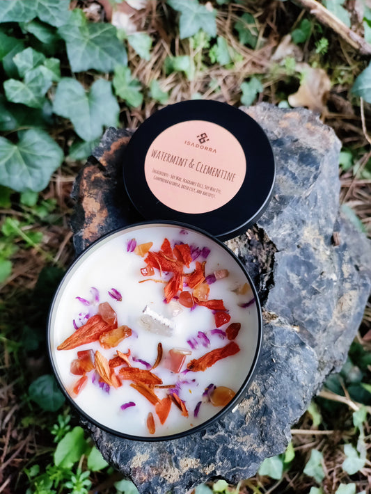 Watermint and Clementine Soy Candle